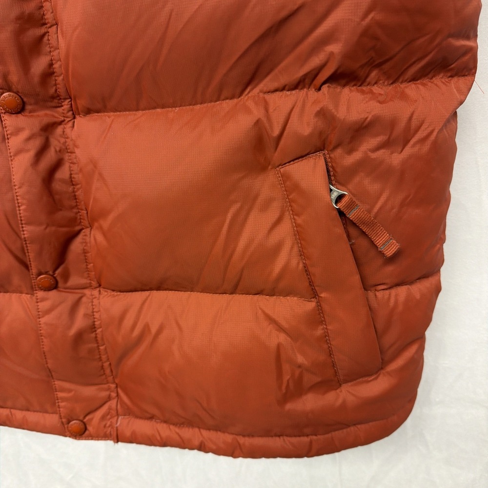 LL Bean Men's Large 80% Down Puffer Vest Burnt Orange Quilted Insulated Outdoor - Picture 3 of 11